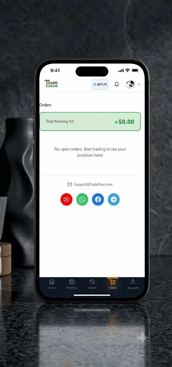 Mobile Orders Dashboard TradeDear Mobile Orders Dashboard - Manage Trading Orders On The Go